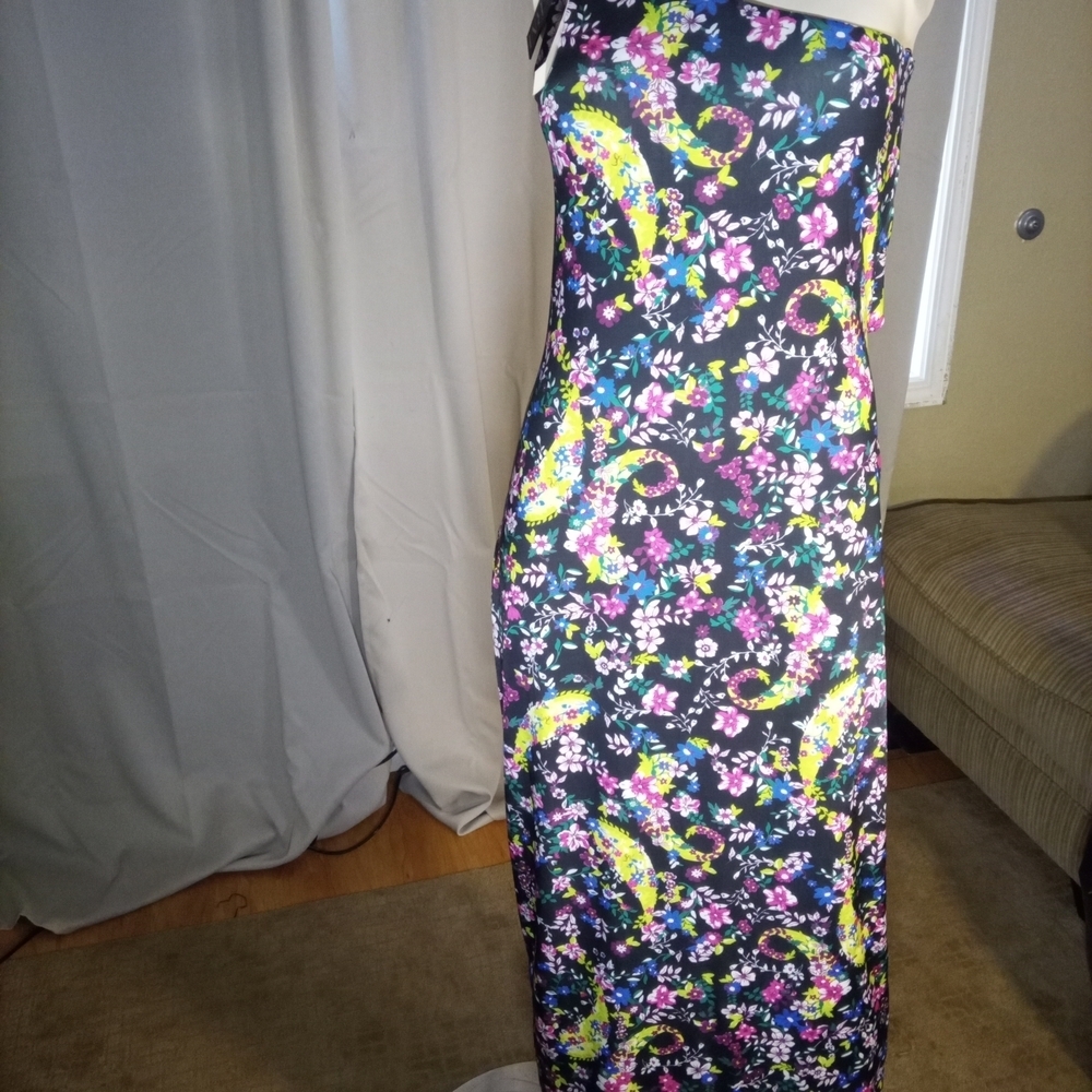 AFRM Purple Blue Sheath Dress Spaghetti Strap Cocktail